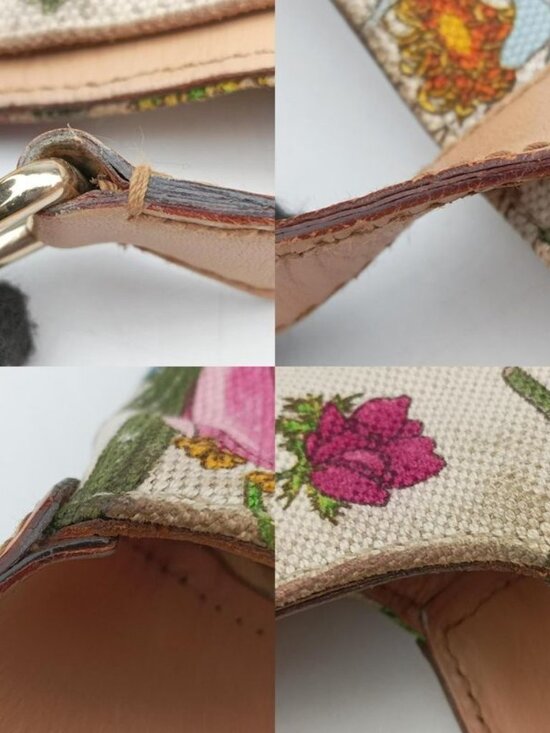 Gucci Flora Jackie Hobo White Multicolor Canvas Leather - Picture 16 of 16